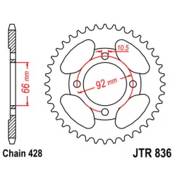 JTR 836 lánckerék
