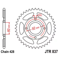 JTR 837 lánckerék
