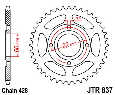 JTR 837 lánckerék