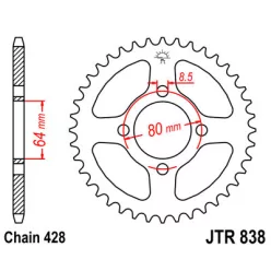 JTR 838 lánckerék