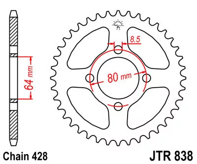JTR 838 lánckerék