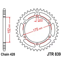 JTR 839 lánckerék