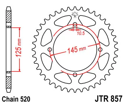 JTR 857 lánckerék