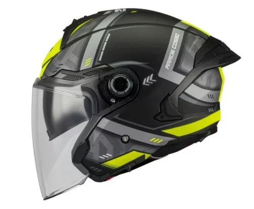 MT Cosmo SV Arrow B3 matt fekete/neonsárga bukósisak