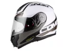 NZI COMBI 2 DUO Shock White/Black  Felnyitható Bukósisak