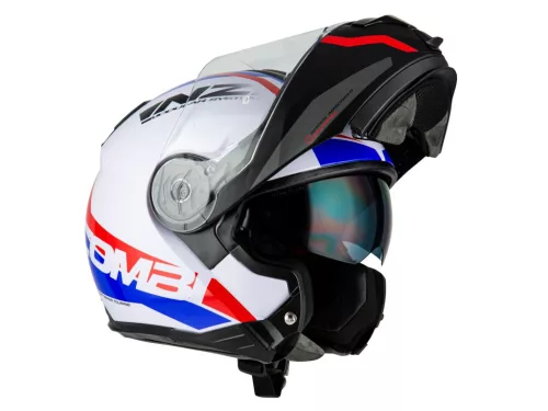 NZI COMBI 2 DUO Shock White/Red  Felnyitható Bukósisak