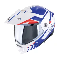 SCORPION ADX-2 LEWIS  White/Blue/Red felnyitható bukósisak
