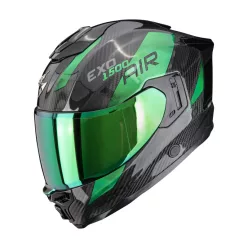 SCORPION EXO-1500 CARBON AIR PLATTED BLACK/GREEN