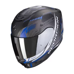 SCORPION EXO-391 HAUT MATT BLACK/SILVER/BLUE bukósisak