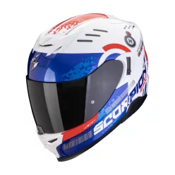   SCORPION EXO-520 EVO AIR TITAN WHITE/BLUE/RED ZÁRT BUKÓSISAK