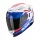 SCORPION EXO-520 EVO AIR TITAN WHITE/BLUE/RED ZÁRT BUKÓSISAK