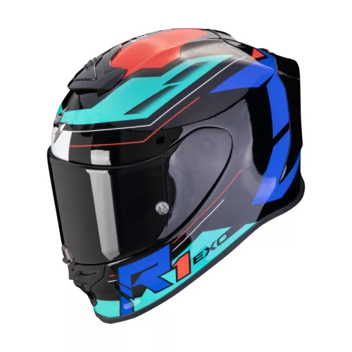 SCORPION EXO-R1 EVO AIR BLAZE BLACK/BLUE/RED zárt bukósisak
