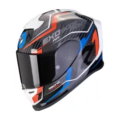 SCORPION EXO-R1 EVO AIR COUP BLACK/RED/BLUE zárt bukósisak