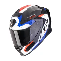   SCORPION EXO-R1 EVO CARBON AIR PROPEL BLACK/WHITE/RED zárt bukósisak