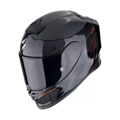   SCORPION EXO-R1 EVO CARBON AIR CYNERGY BLACK/RED zárt bukósisak
