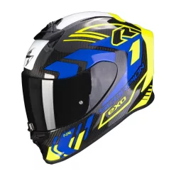   SCORPION EXO-R1 EVO CARBON AIR SUPRA NEON YELLOW/BLUE  zárt bukósisak