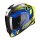 SCORPION EXO-R1 EVO CARBON AIR SUPRA NEON YELLOW/BLUE  zárt bukósisak