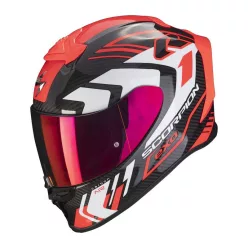   SCORPION EXO-R1 EVO CARBON AIR SUPRA BLACK/RED  zárt bukósisak
