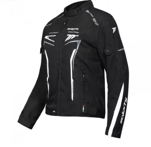SEVENTY SD-JR65 Black/Grey/White motoros kabát