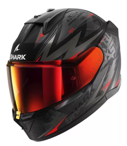 SHARK D-SKWAL 3 Blast-R Matt Black/Red/Grey zárt bukósisak