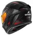 SHARK D-SKWAL 3 Blast-R Matt Black/Red/Grey zárt bukósisak