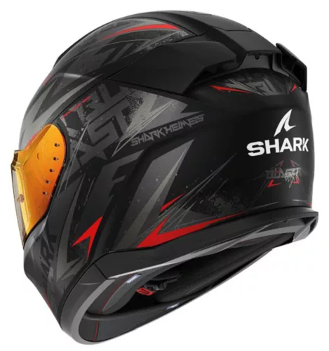 SHARK D-SKWAL 3 Blast-R Matt Black/Red/Grey zárt bukósisak