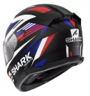 SHARK D-SKWAL 3 FIRSTLAP Matt Black/Red/Blue zárt bukósisak