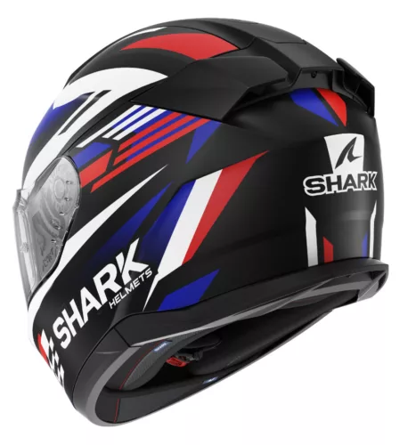 SHARK D-SKWAL 3 FIRSTLAP Matt Black/Red/Blue zárt bukósisak