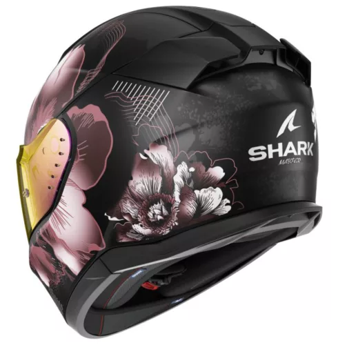 SHARK D-SKWAL 3 MAYFER MATT BLACK/PURPLE/GOLD zárt bukósisak
