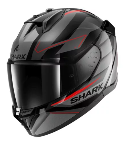 SHARK D-SKWAL 3 Sizler Black/Grey/Red zárt bukósisak