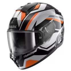 SHARK Ridill 2  Apex Black/Silver/Orange zárt bukósisak