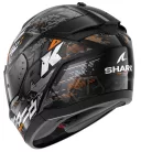 SHARK Ridill 2  Molokai Black/Silver/Orange zárt bukósisak