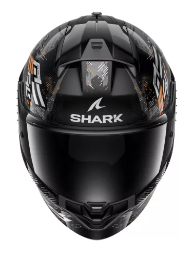 SHARK Ridill 2  Molokai Black/Silver/Orange zárt bukósisak