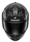 SHARK Ridill 2  Molokai Black/White/Silver zárt bukósisak
