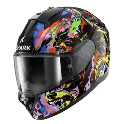   SHARK Ridill 2  Raging Beast Black/Purple/Yellow zárt bukósisak