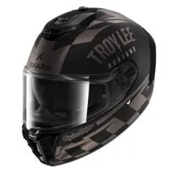   SHARK SPARTAN RS Raceshop Fekete/Sötétszürke/Ezüst zárt bukósisak