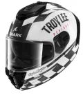 SHARK SPARTAN RS Raceshop Fehér/Fekete/Piros zárt bukósisak