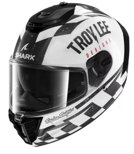 SHARK SPARTAN RS Raceshop Fehér/Fekete/Piros zárt bukósisak