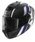 SHARK SPARTAN RS CARBON SHAWN MATT KÉK-EZÜST  zárt bukósisak