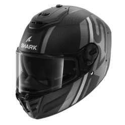   SHARK SPARTAN RS CARBON SHAWN MATT SÖTÉTSZÜRKE/EZÜST zárt bukósisak