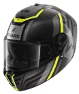 SHARK SPARTAN RS CARBON SHAWN SÁRGA-SÖTÉTSZÜRKE zárt bukósisak