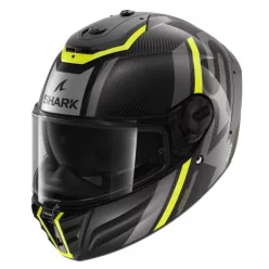   SHARK SPARTAN RS CARBON SHAWN SÁRGA-SÖTÉTSZÜRKE zárt bukósisak