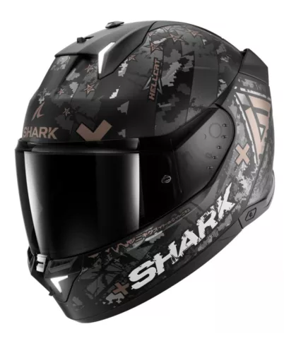Shark Skwal I3 Hellcat Matt Black/Grey/Silver zárt bukósisak beépített féklámpával