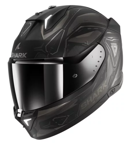 Shark Skwal I3 Linik Matt Black/Grey zárt bukósisak beépített féklámpával