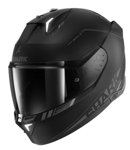 Shark Skwal I3 Matt Black zárt bukósisak beépített féklámpával