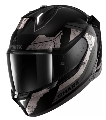 Shark Skwal I3 Rhad Black/Grey zárt bukósisak beépített féklámpával