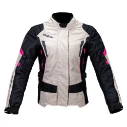 Sixgear Mia női textildzseki Szürke/Fekete/Pink