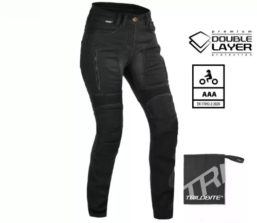 TRILOBITE LADY PARADO DOUBLELAYER AAA MOTOROS FARMERNADRÁG SLIM FIT,FEKETE