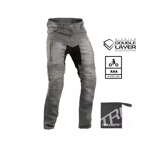 TRILOBITE PARADO DOUBLELAYER AAA MOTOROS FARMERNADRÁG SLIM FIT,SZÜRKE