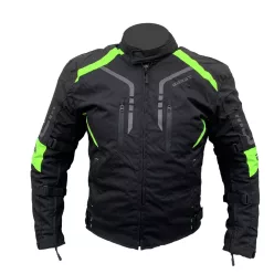 BEAST  BST-3046 Black/Fluo motoros kabát